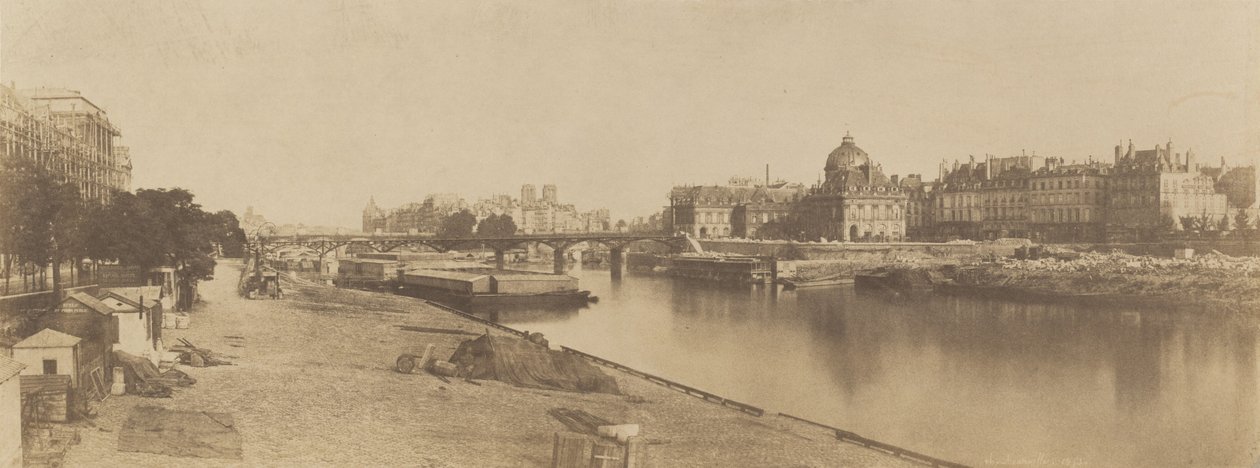 Seinen fra Pont du Carrousel ser mot Notre Dame, 1853. av Charles Marville