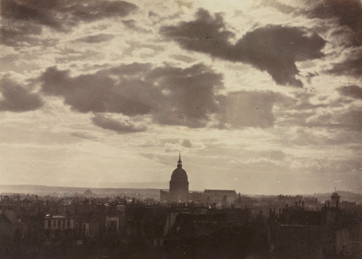 Uten tittel Cloud Study with Les Invalides, 1860. av Charles Marville