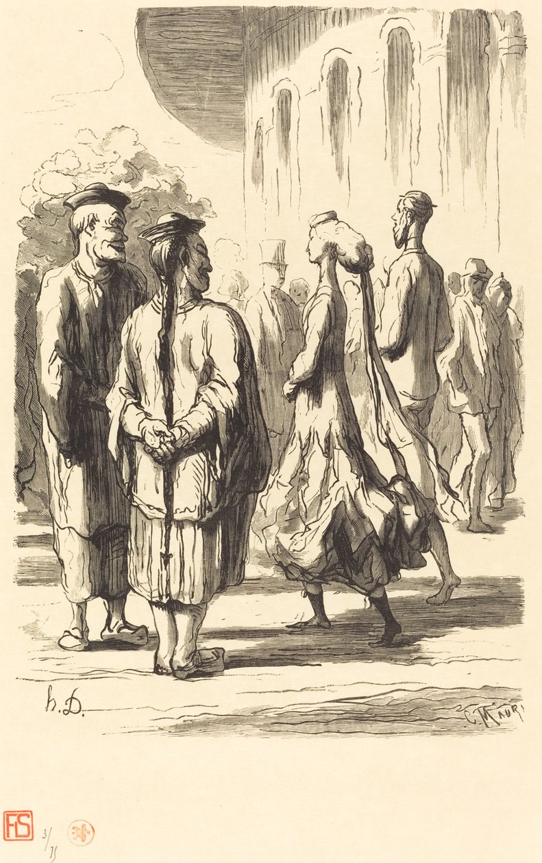 World Expo: Hvilke er de mest kinesiske? av Charles Maurand after Honoré Daumier