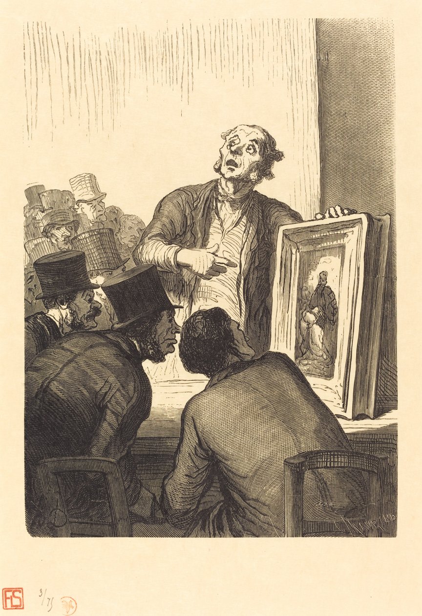 The Hotel of Auctioneers: Eksperten av Charles Maurand after Honoré Daumier