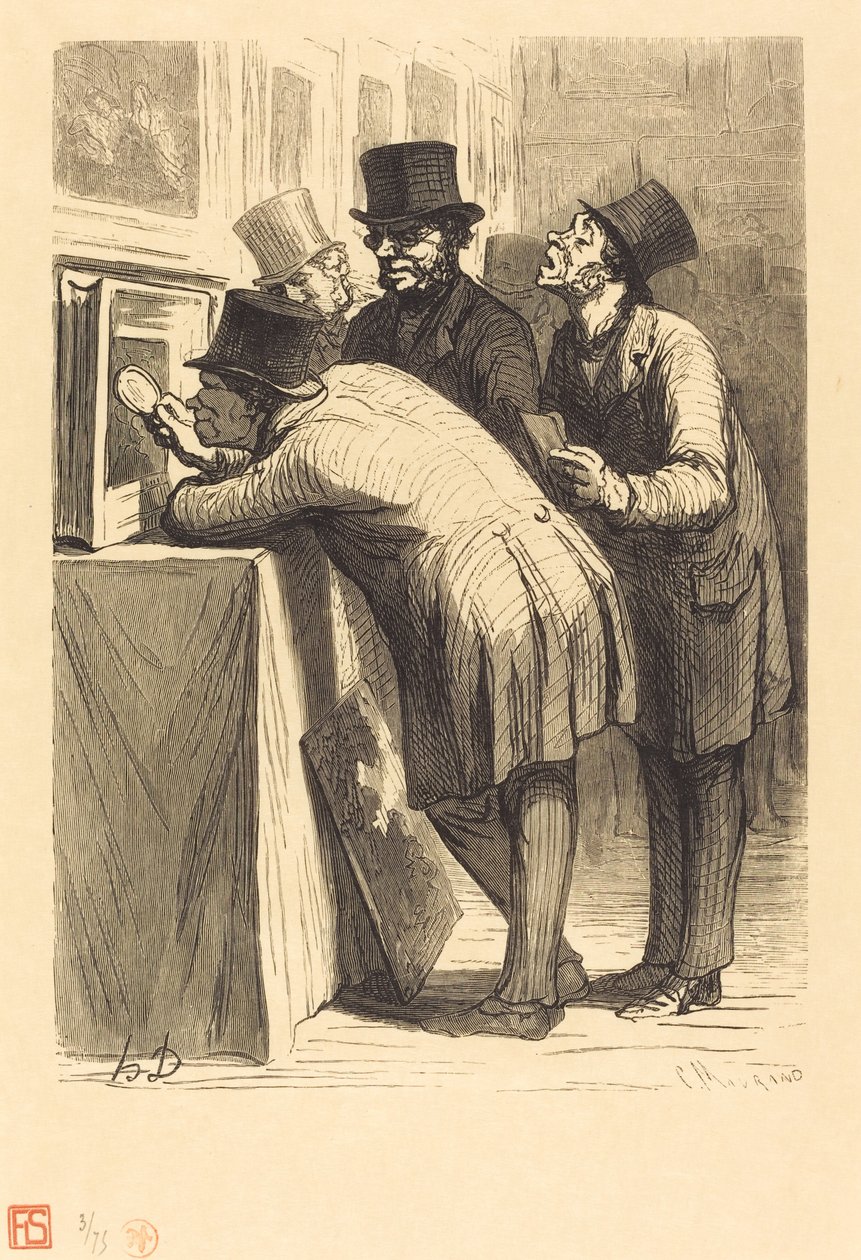 Auksjonshuset: L'Amateur av Charles Maurand after Honoré Daumier