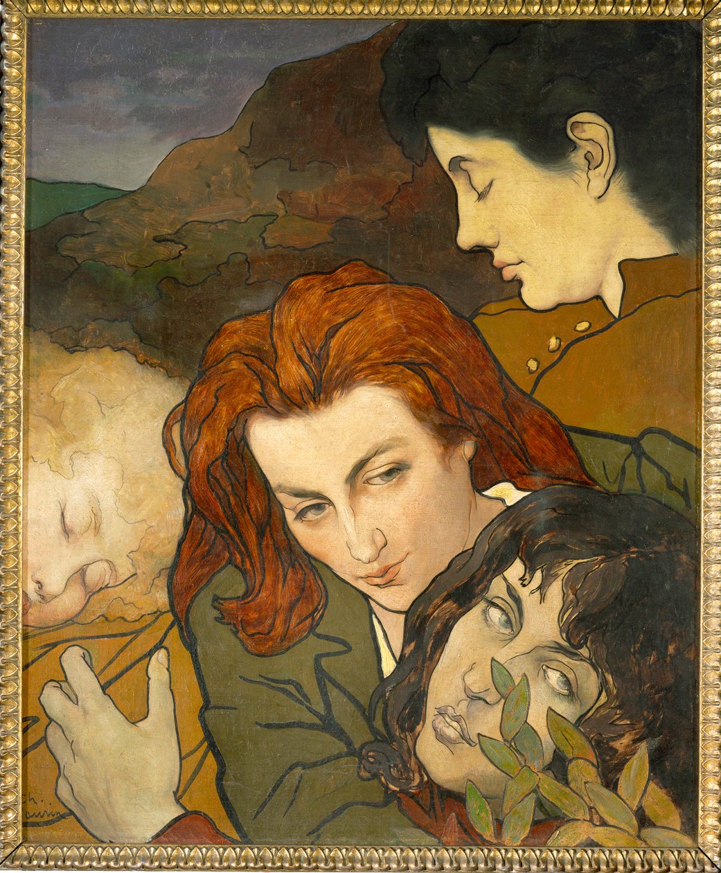 Komposisjon allegorisk, ca. 1892 (maleri på lerret) av Charles Maurin