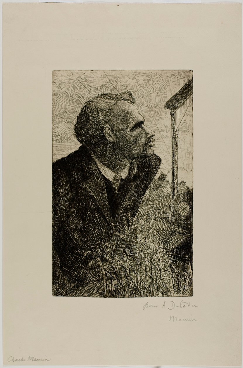 Portrett av Francois Claudius Ravachol av Charles Maurin