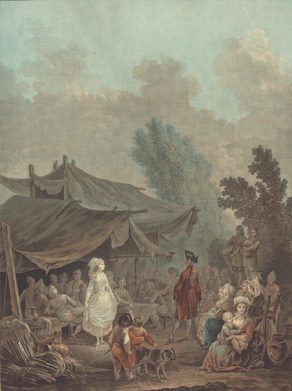 Noce de Village Village Wedding, 1785. av Charles Melchior Descourtis