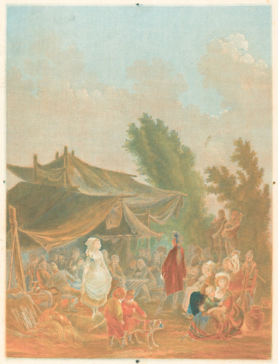 Noce de Village Village Wedding, 1785. av Charles Melchior Descourtis
