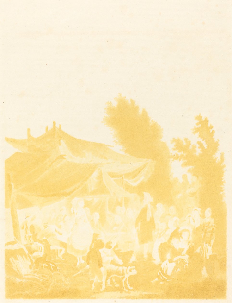 Noce de Village (landsbybryllup) av Charles Melchior Descourtis after Nicolas Antoine Taunay