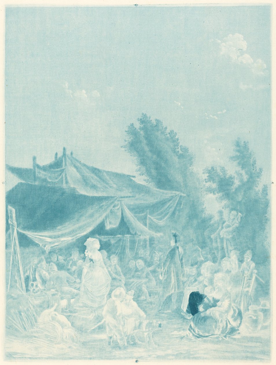 Noce de Village (landsbybryllup) av Charles Melchior Descourtis after Nicolas Antoine Taunay