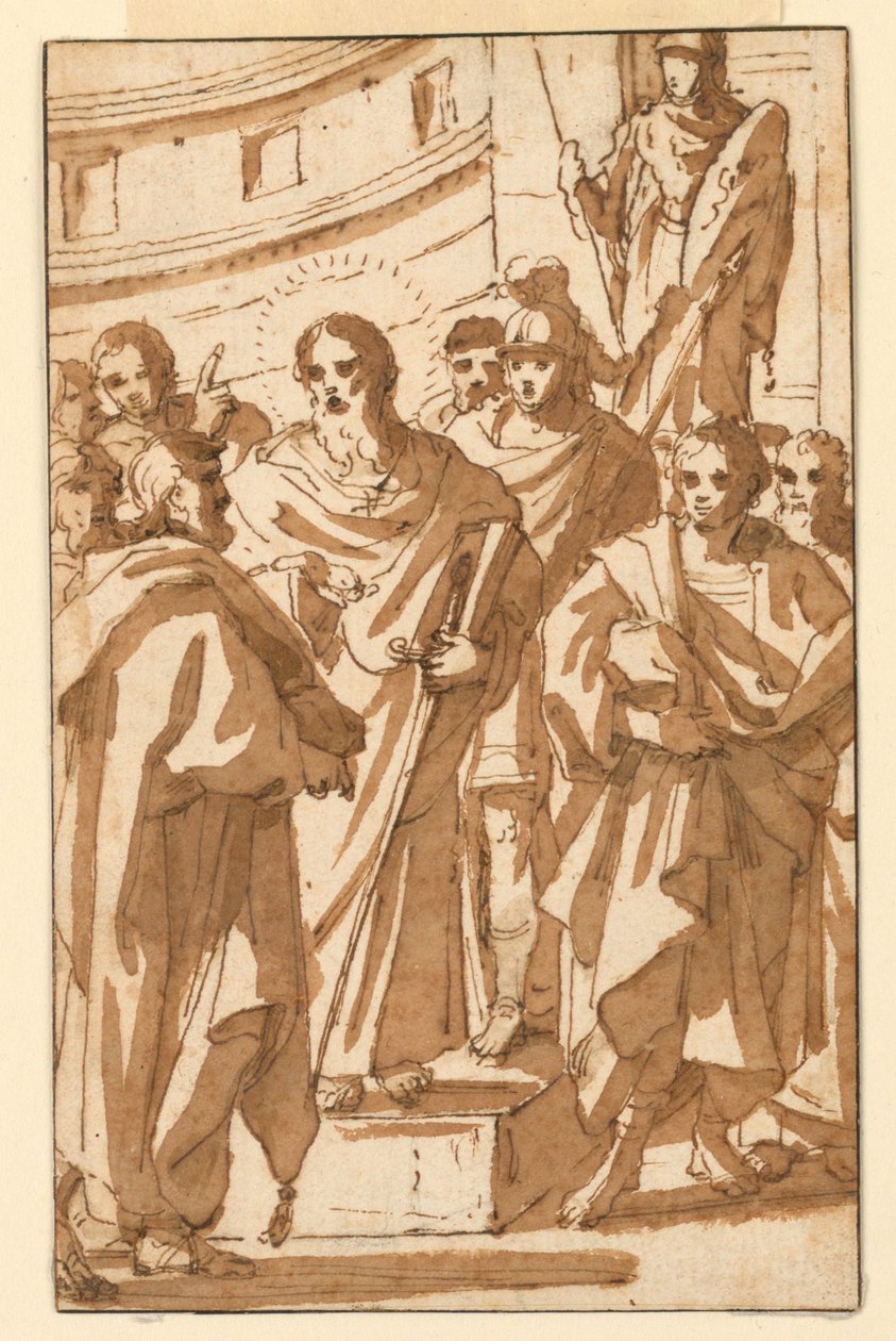 St. Paul forkynner på Areopagos i Athen av Charles Mellin