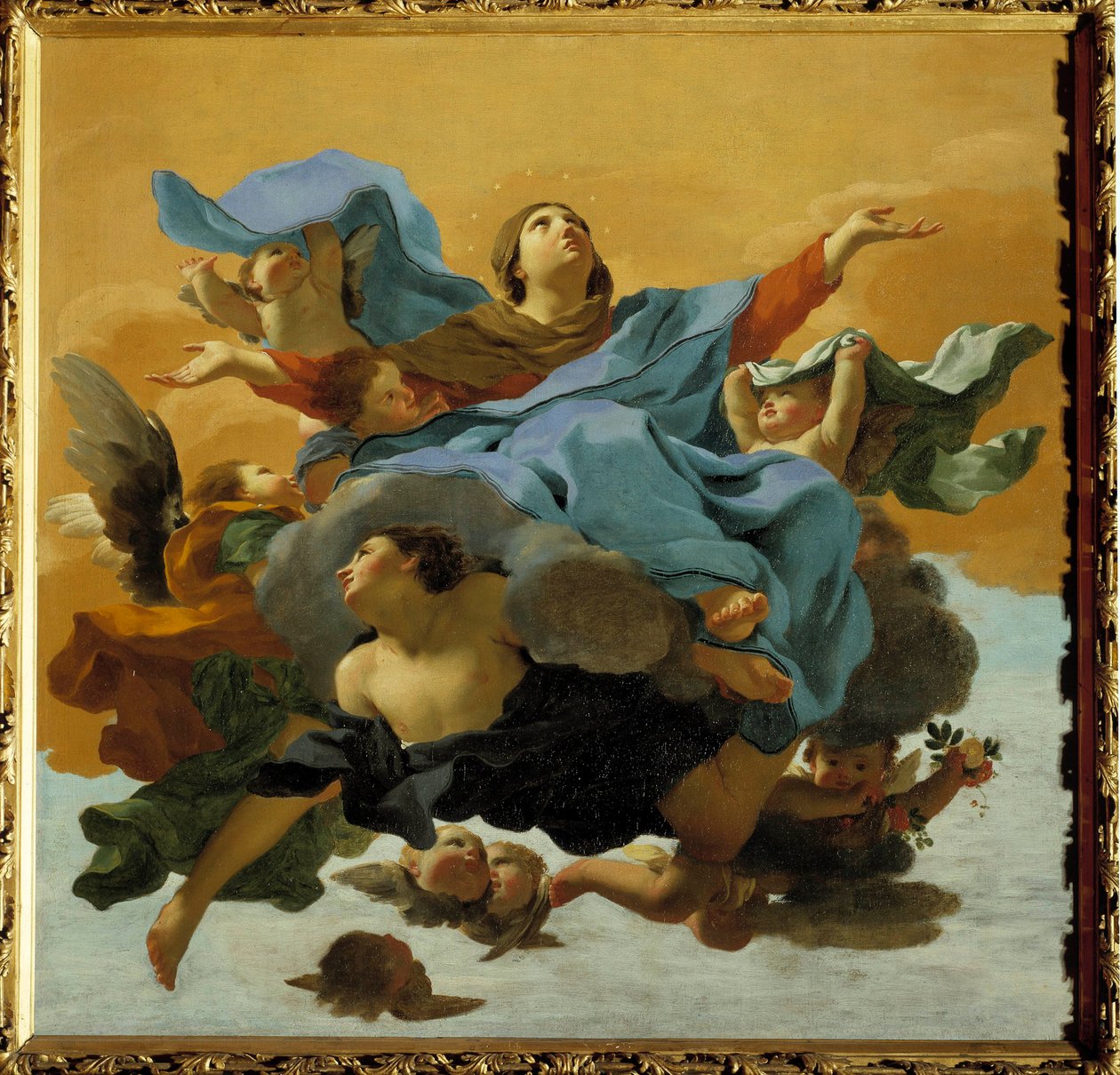 The Assumption of the Virgin-maleri av Charles Mellin (1597-1649) Privat samling fra 1600-tallet av Charles Mellin