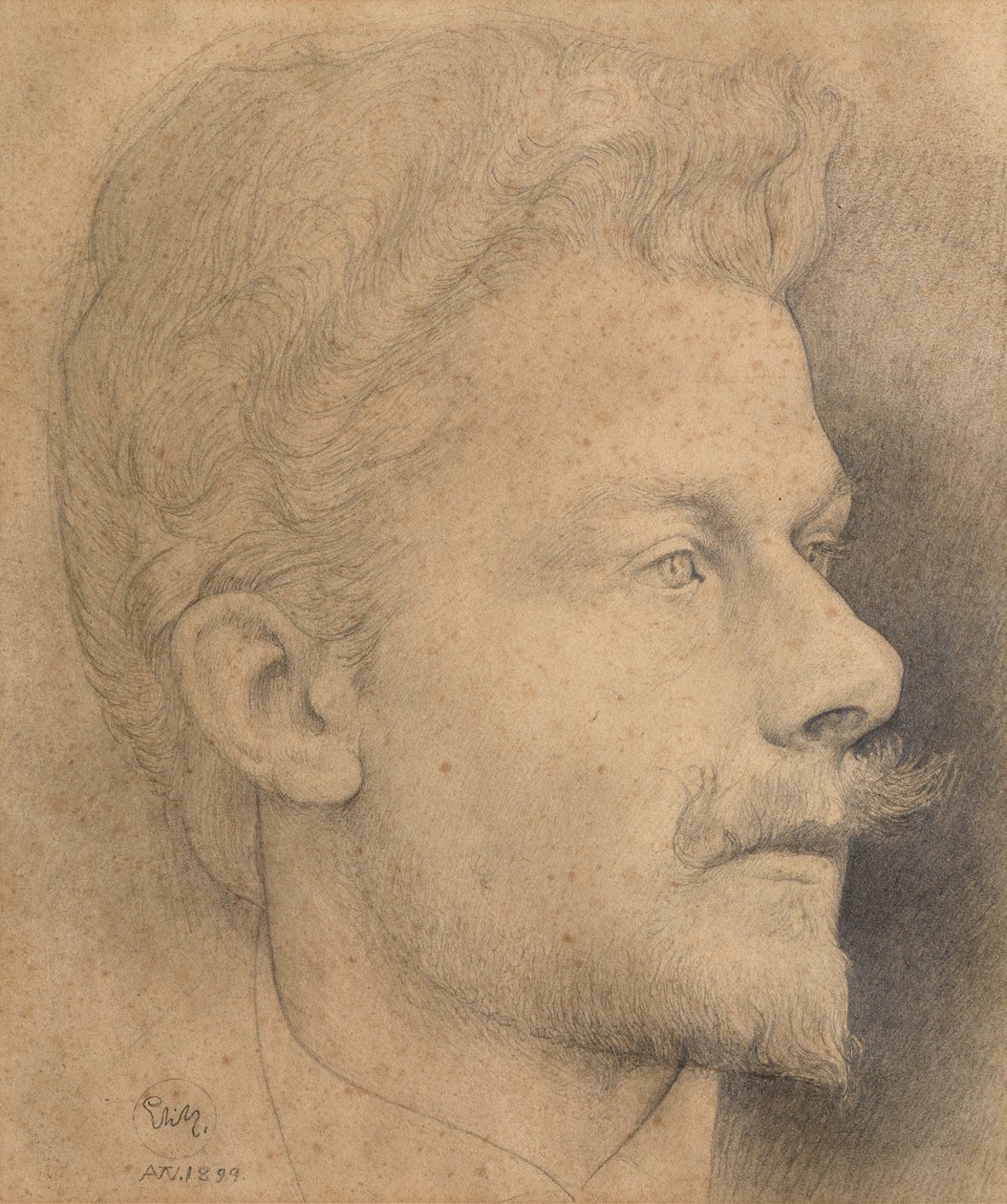 Selvportrett av Charles Mertens