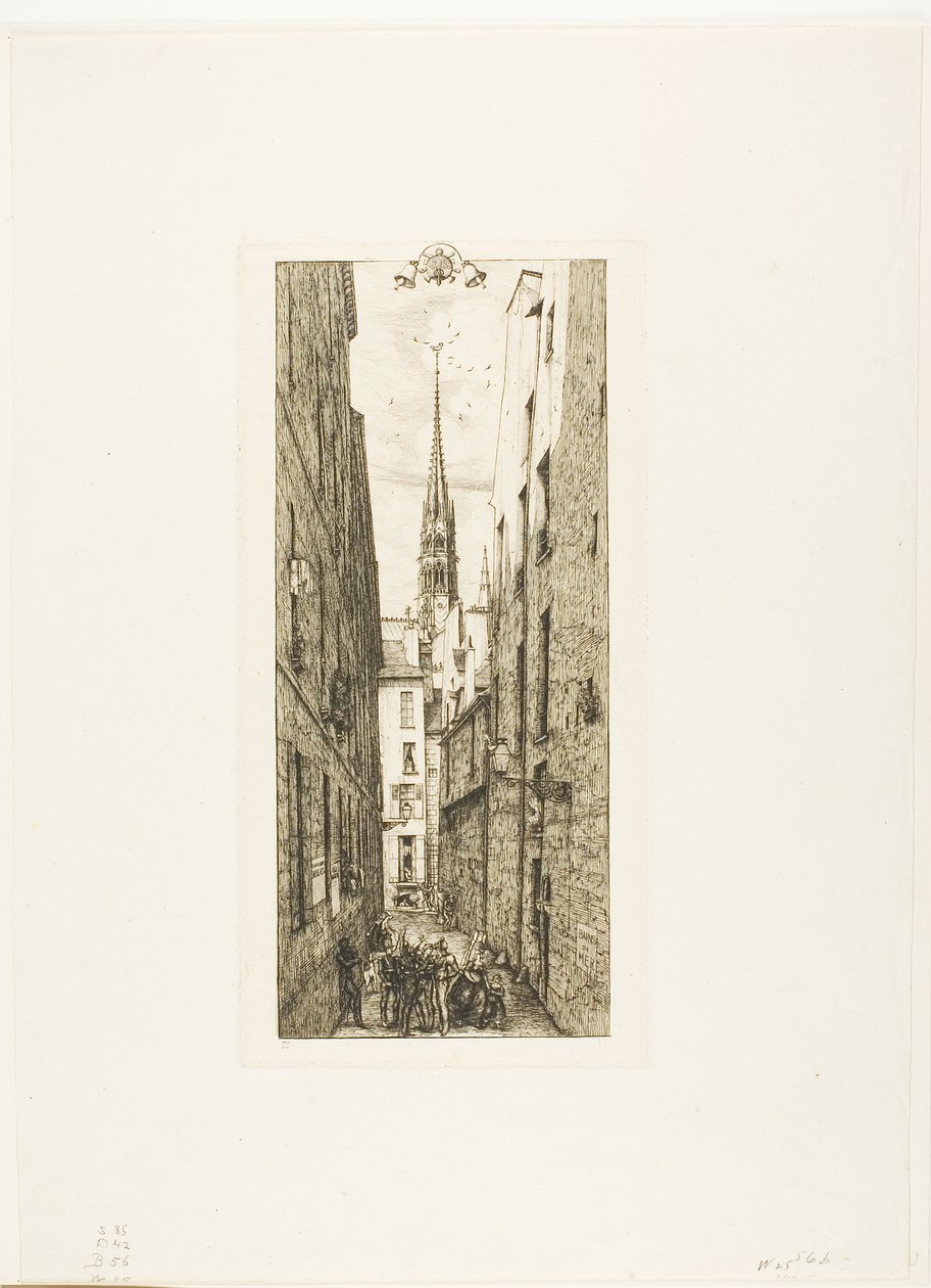 Chantrey Street, Paris av Charles Meryon