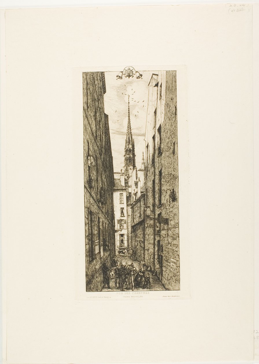 Chantrey Street, Paris av Charles Meryon