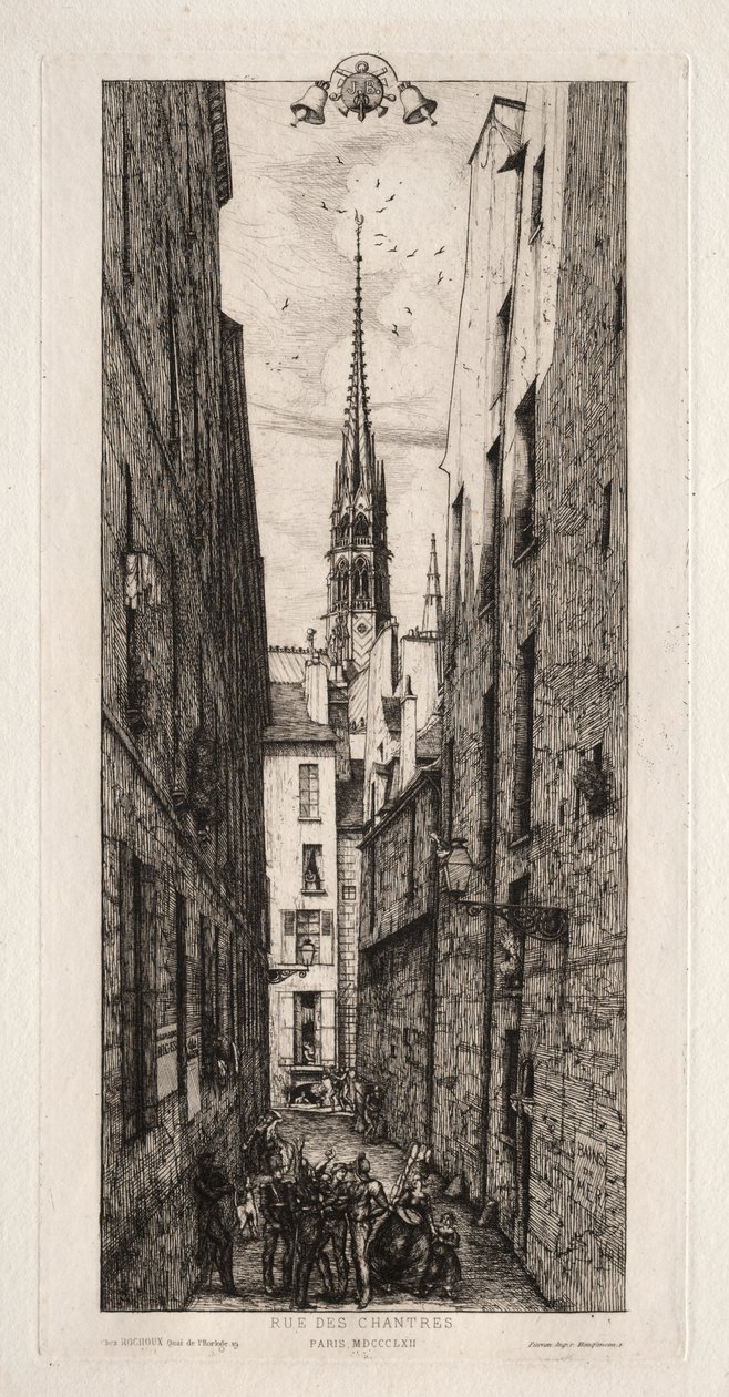 Chantrey Street, Paris av Charles Meryon