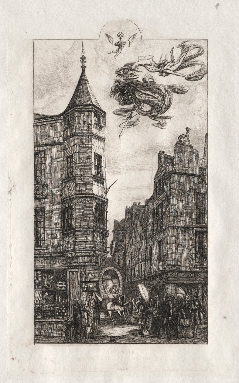 Etsninger av Paris: Turret, rue de l