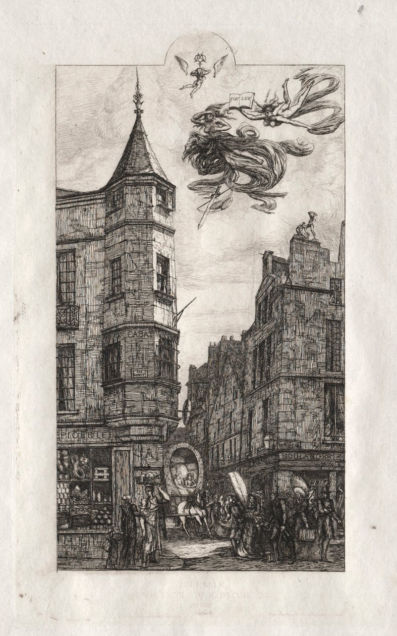 Etsninger av Paris: Turret, rue de l