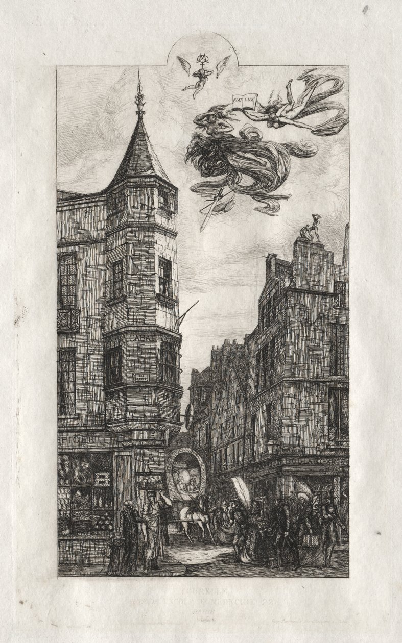 Etsninger av Paris: Turret, rue de l