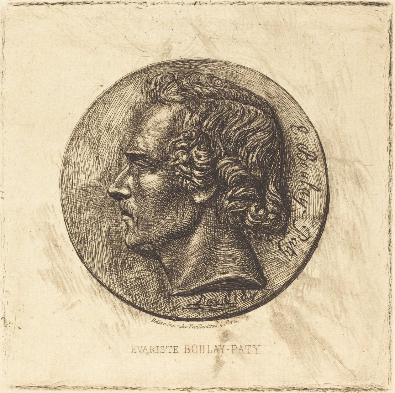 Evariste Boulay-Paty; En poet (Fra en bronse av David d