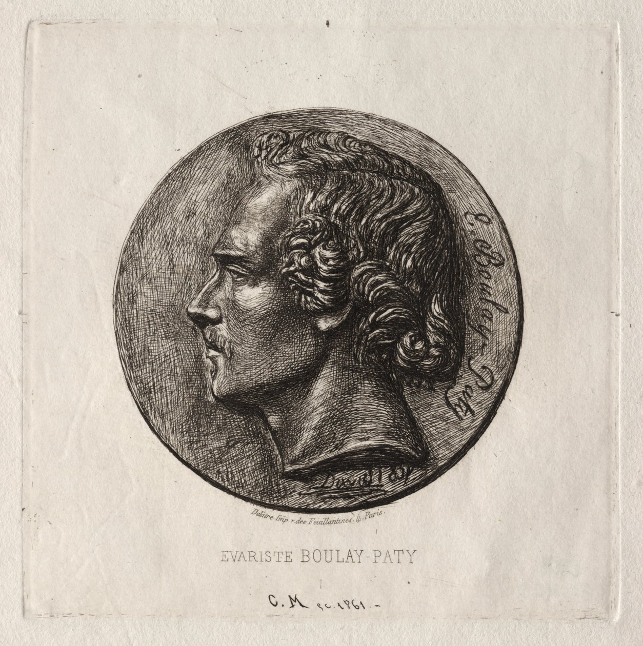 Evariste Boulay-Paty; en dikter av Charles Meryon