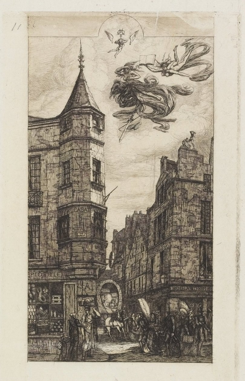 Hus med et tårn, nr. 22 av Charles Meryon
