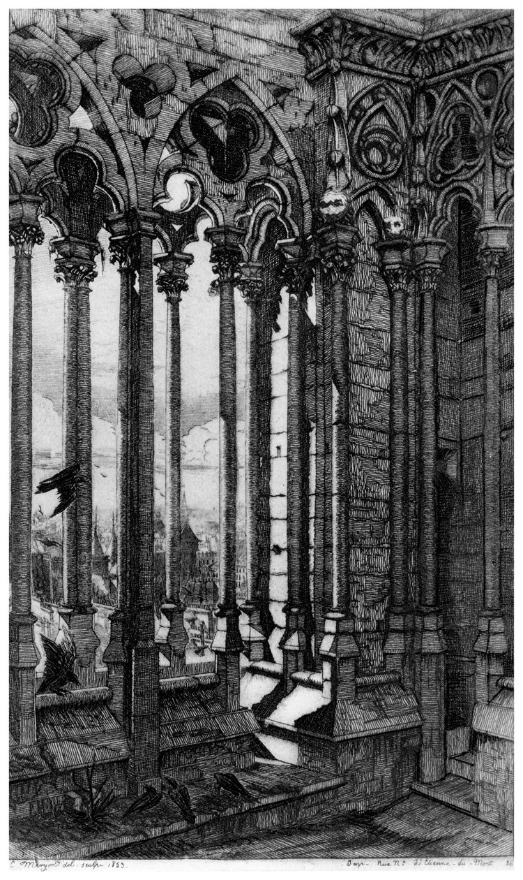 The Galerie Notre-Dame, c1841-1868 1924 av Charles Meryon