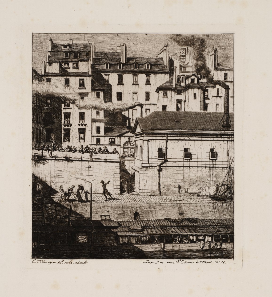 Likstuen, Paris av Charles Meryon