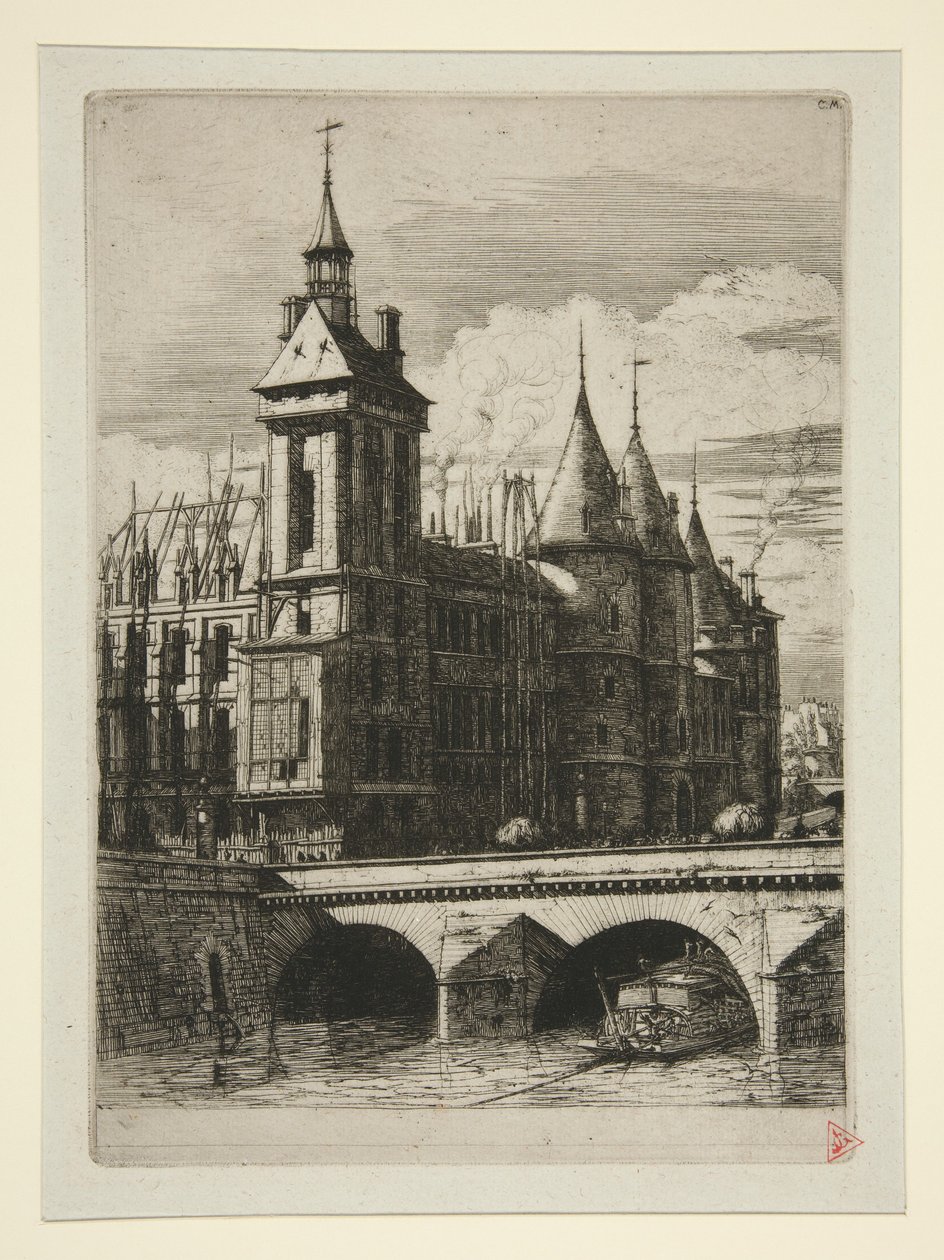 Klokketårnet, Paris av Charles Meryon
