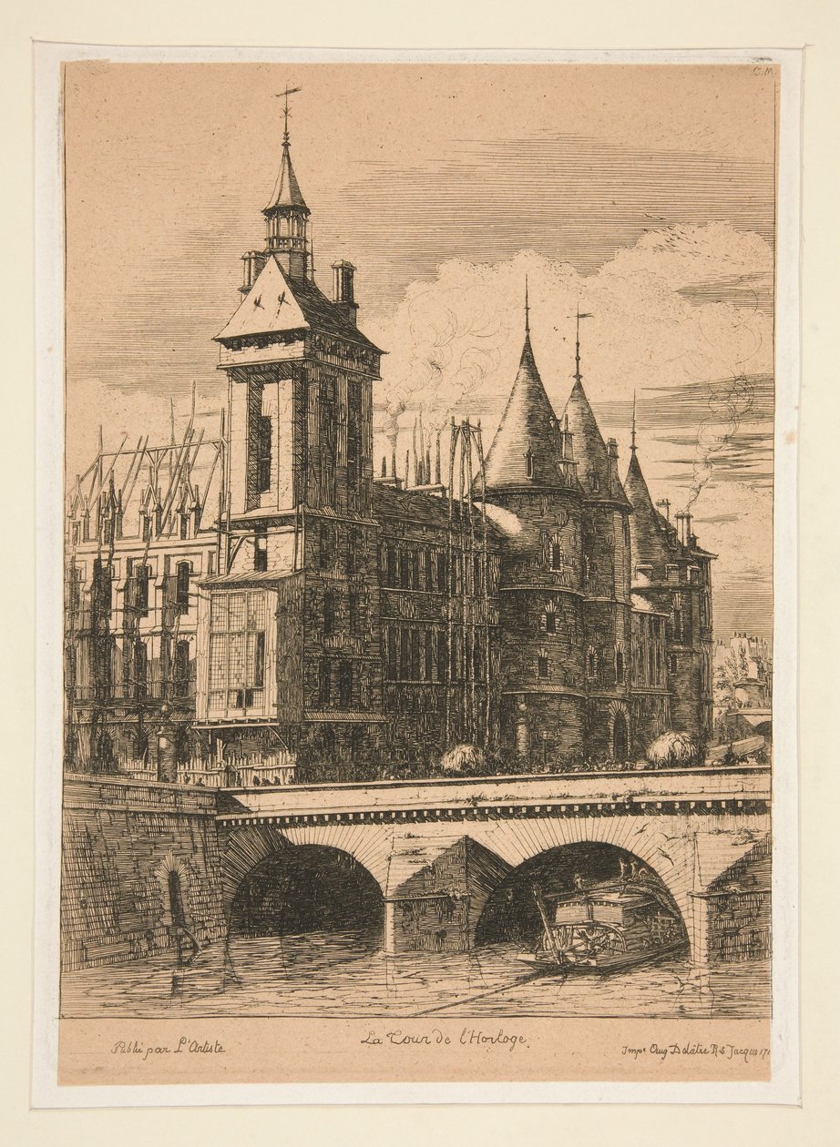 Klokketårnet, 1852 av Charles Meryon