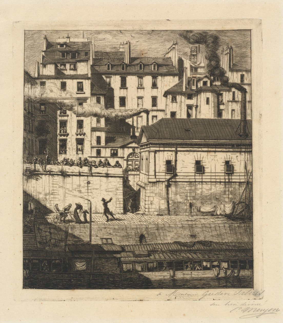 La morgue, Paris (The Mortuary) av Charles Meryon
