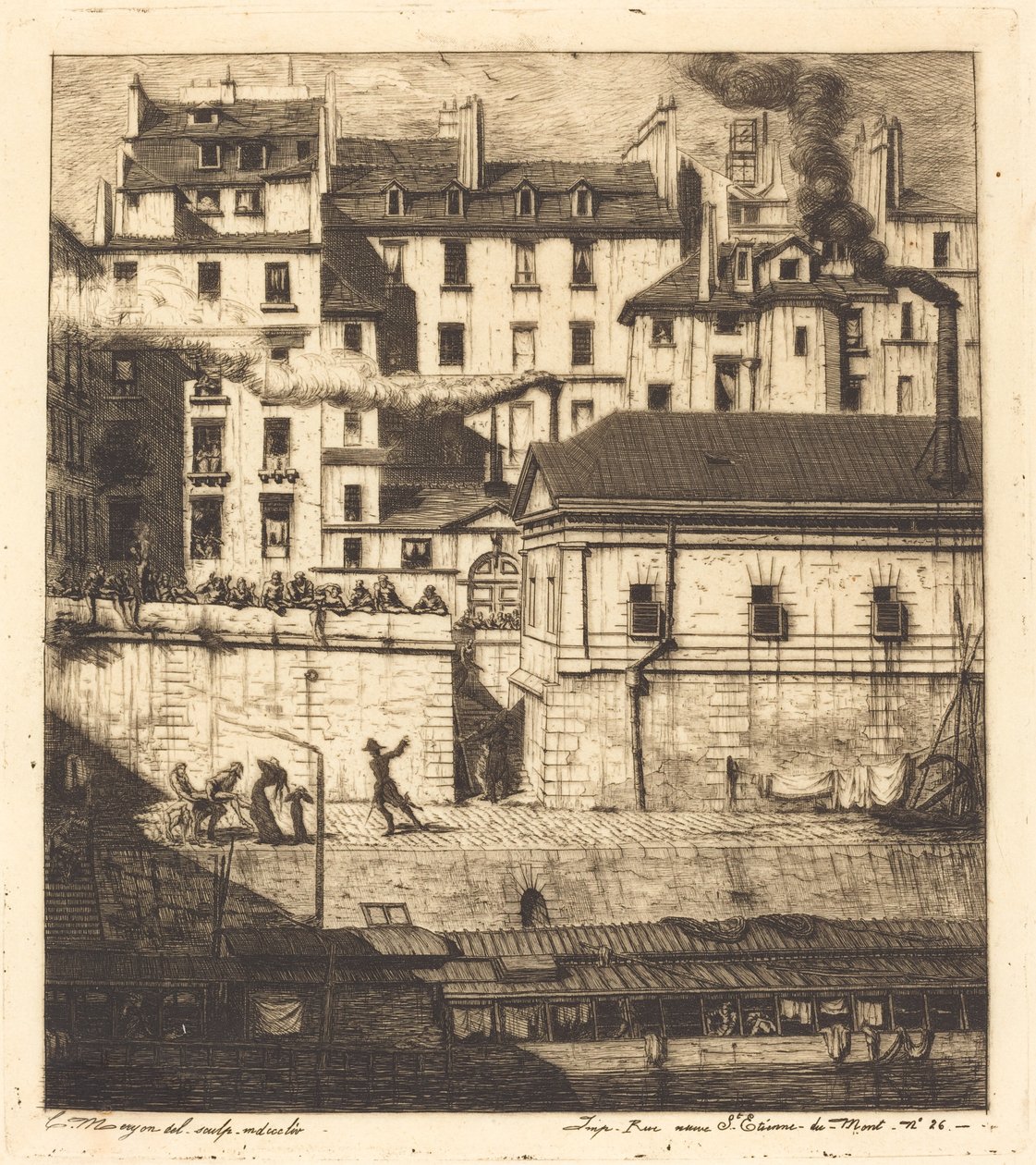 La morgue, Paris (The Mortuary) av Charles Meryon