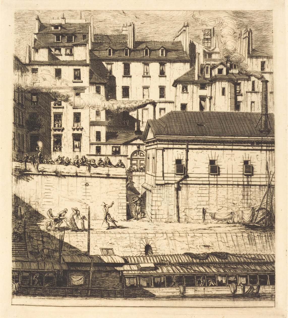 La morgue, Paris (The Mortuary) av Charles Meryon