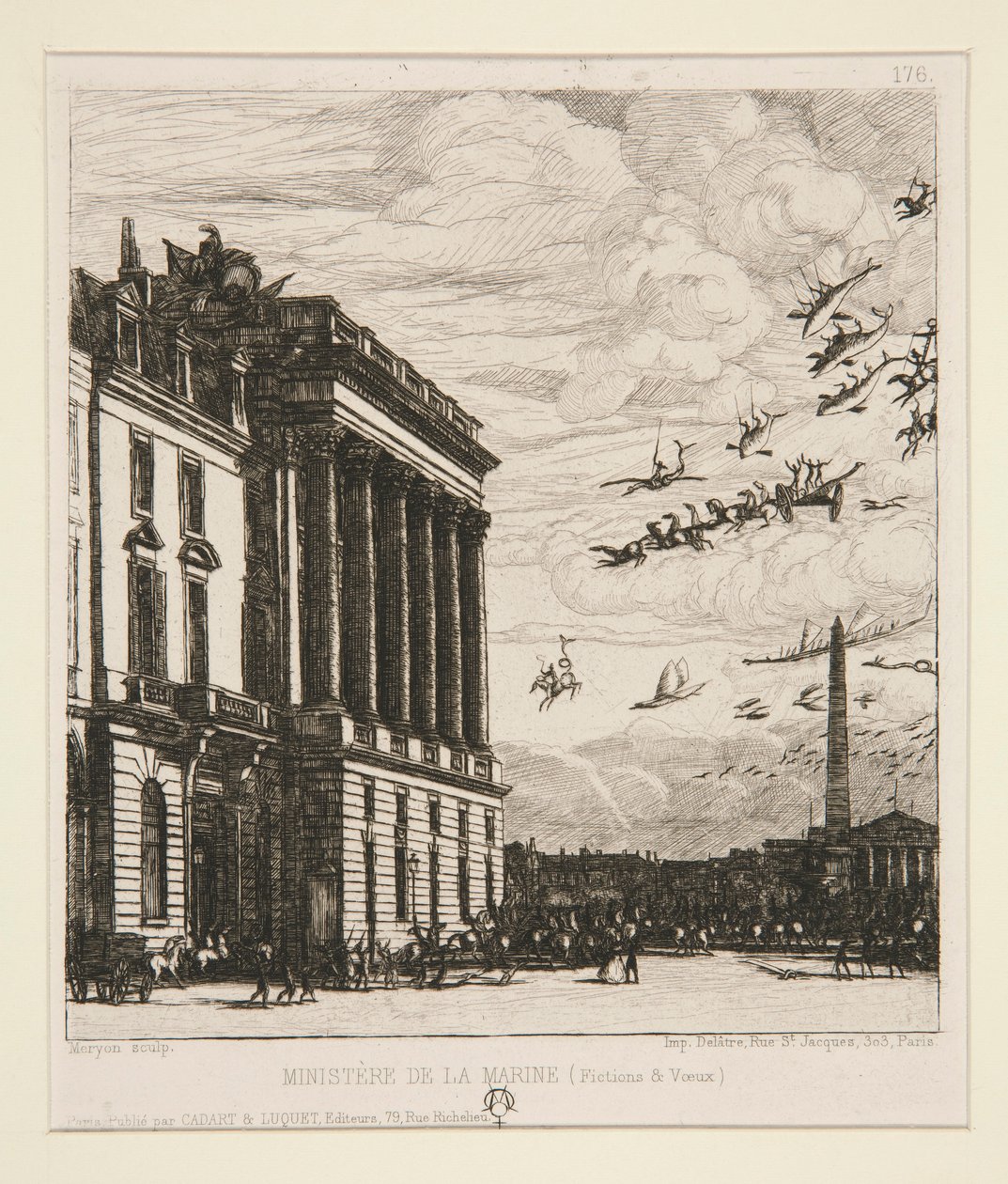 Le Ministre de la Marine (Sjøforsvarsdepartementet) av Charles Meryon