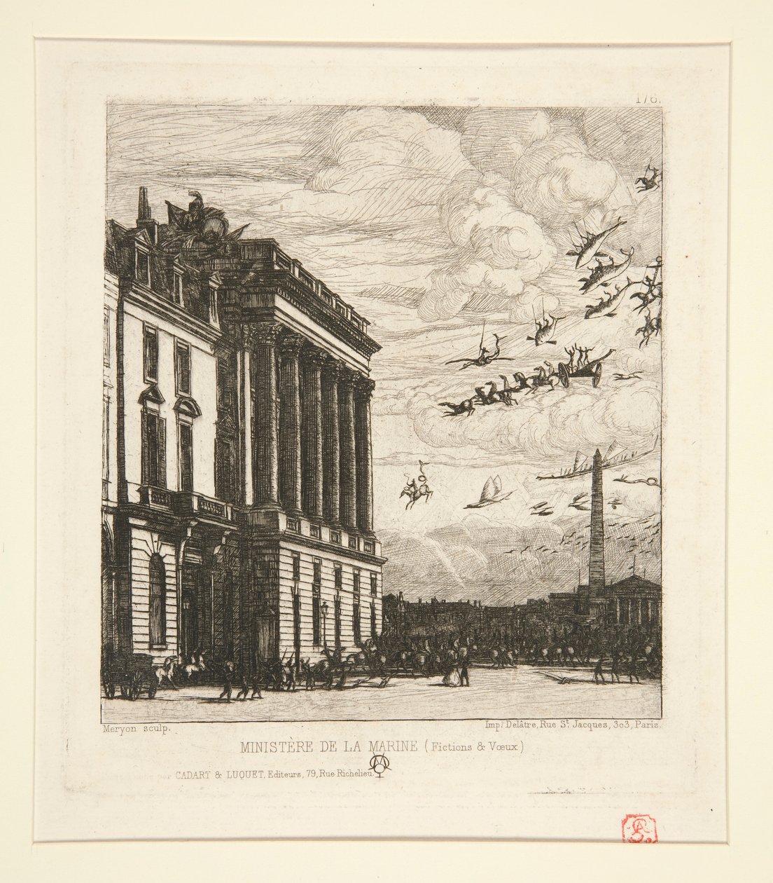Le Ministre de la Marine (Sjøforsvarsdepartementet) av Charles Meryon