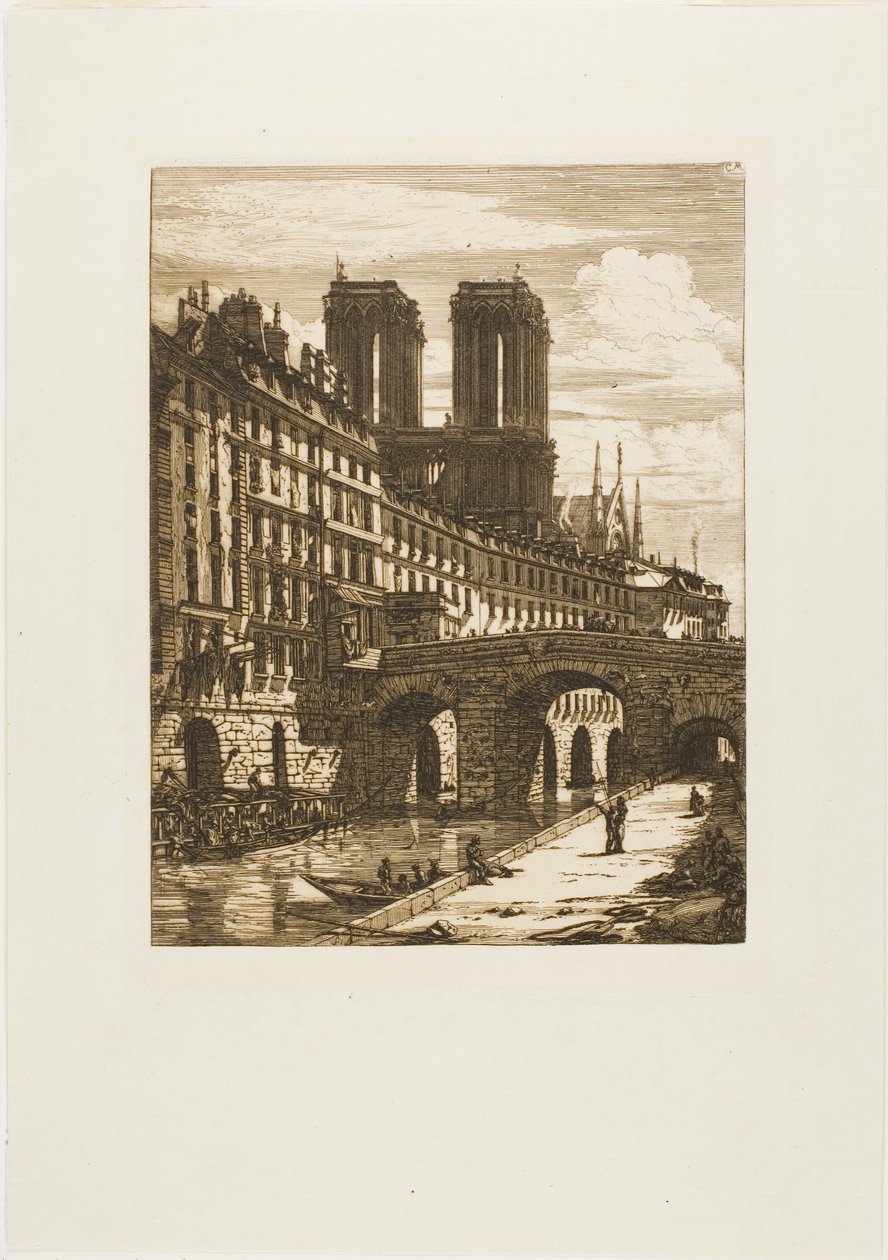 Den lille broen, Paris av Charles Meryon