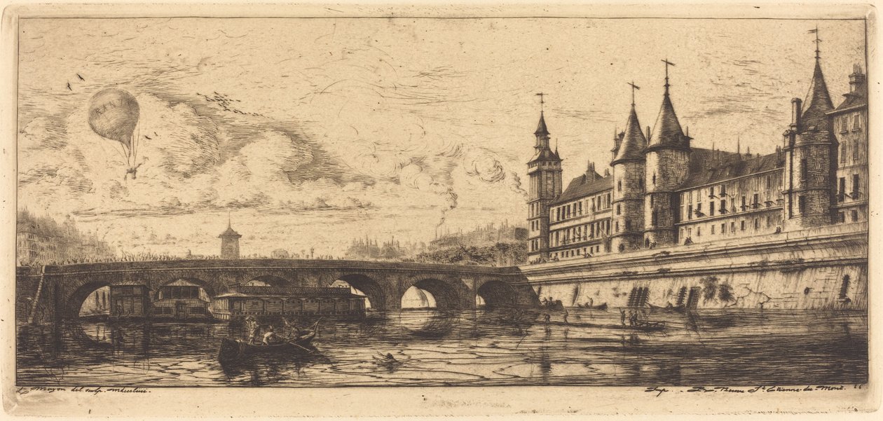 Pont-au-Change, Paris av Charles Meryon