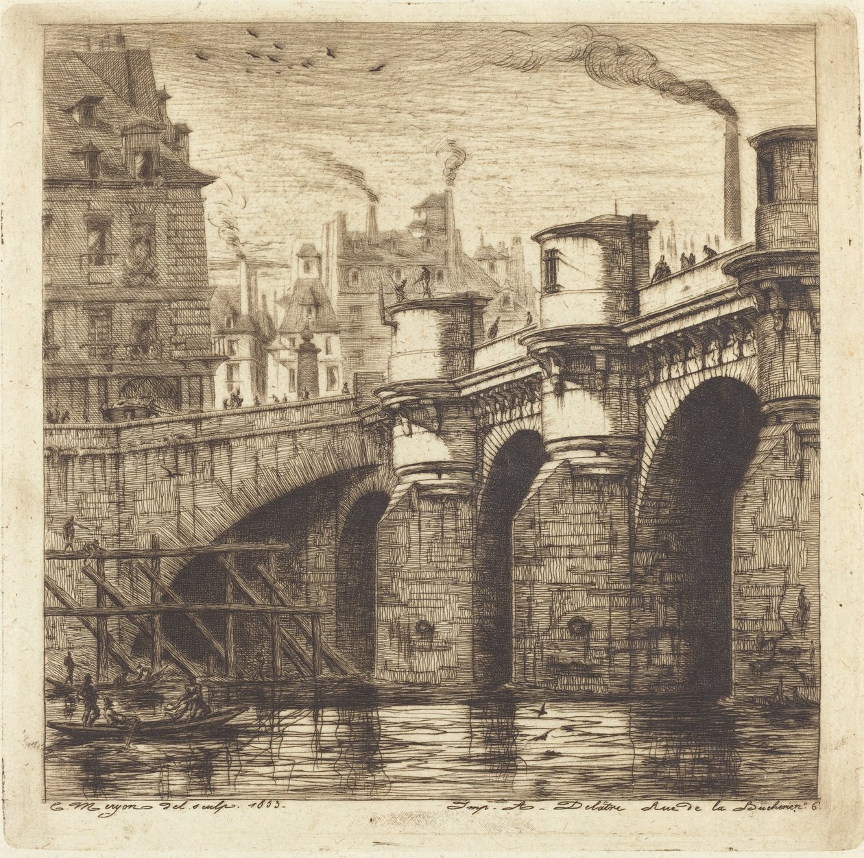 Pont Neuf, Paris av Charles Meryon