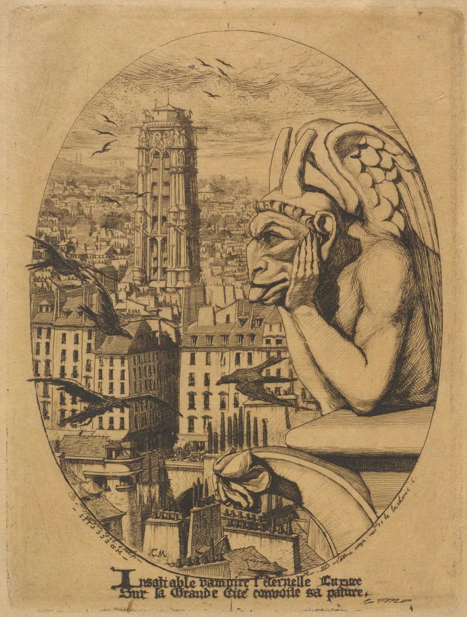 Le stroge (Vampyren) av Charles Meryon