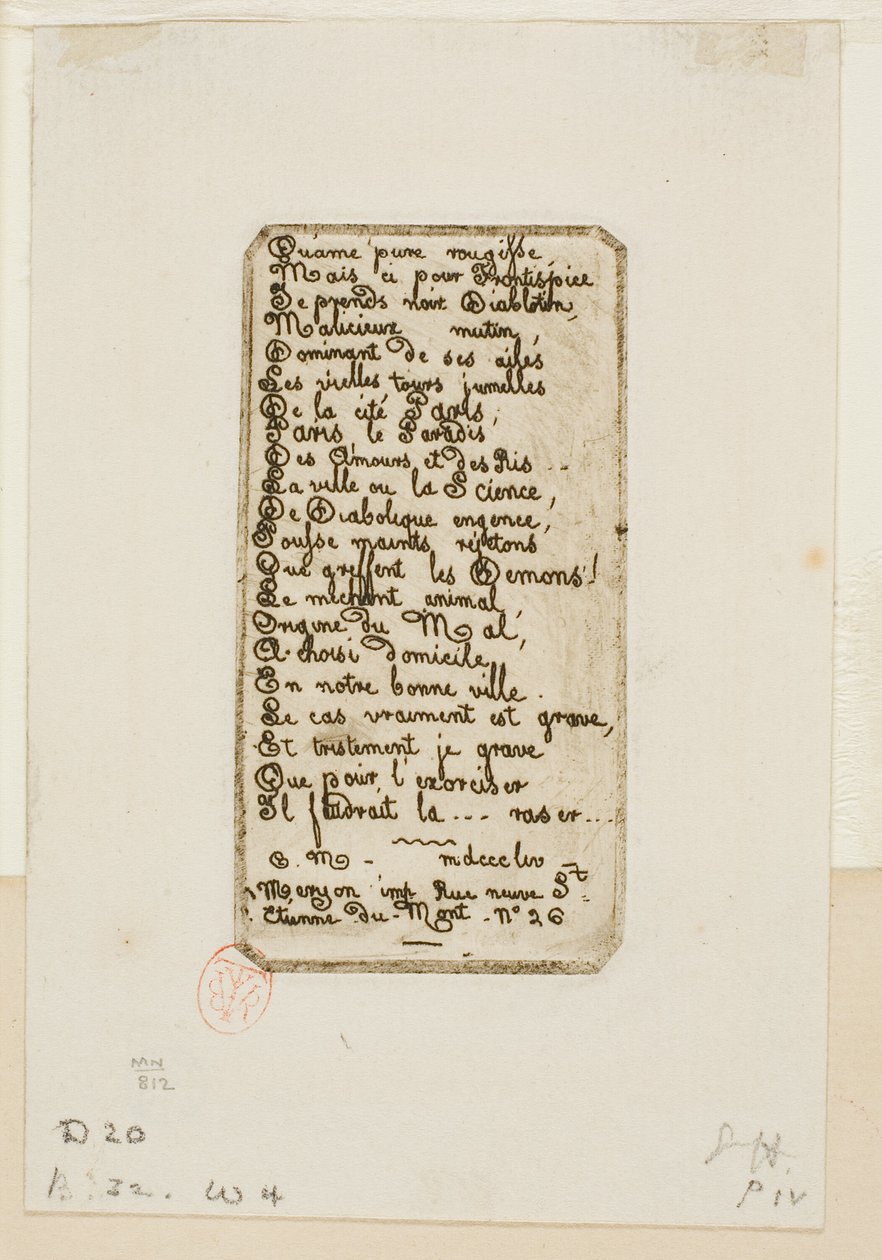 La den rene sjelen stønne... av Charles Meryon