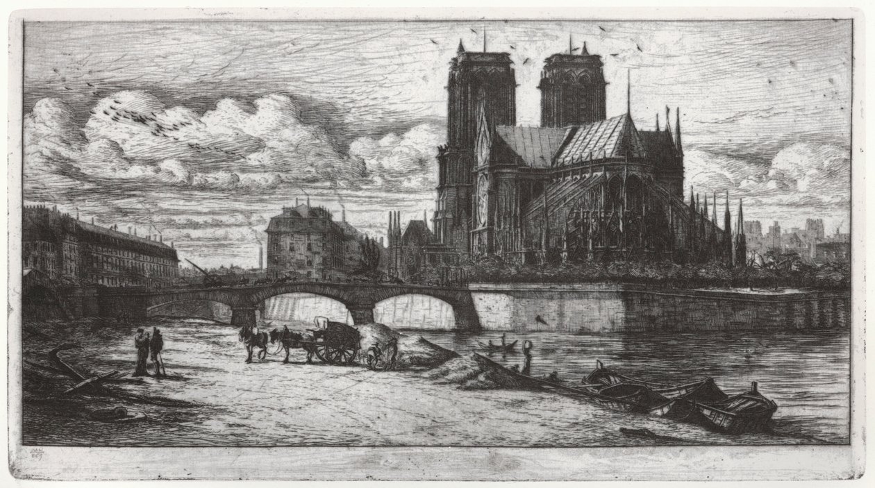 Notre Dame i Paris av Charles Meryon