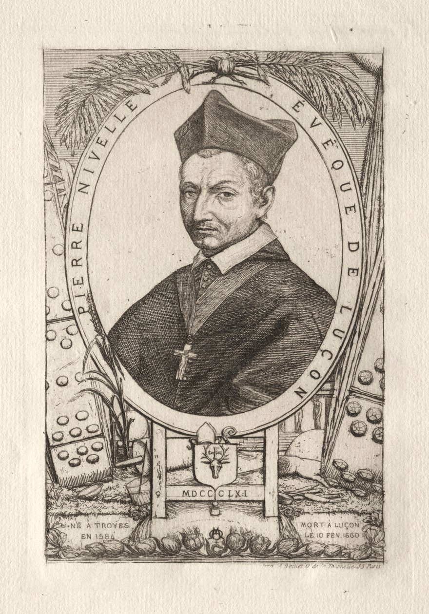 Pierre Nivelle, biskop av Luzon, 1861. av Charles Meryon