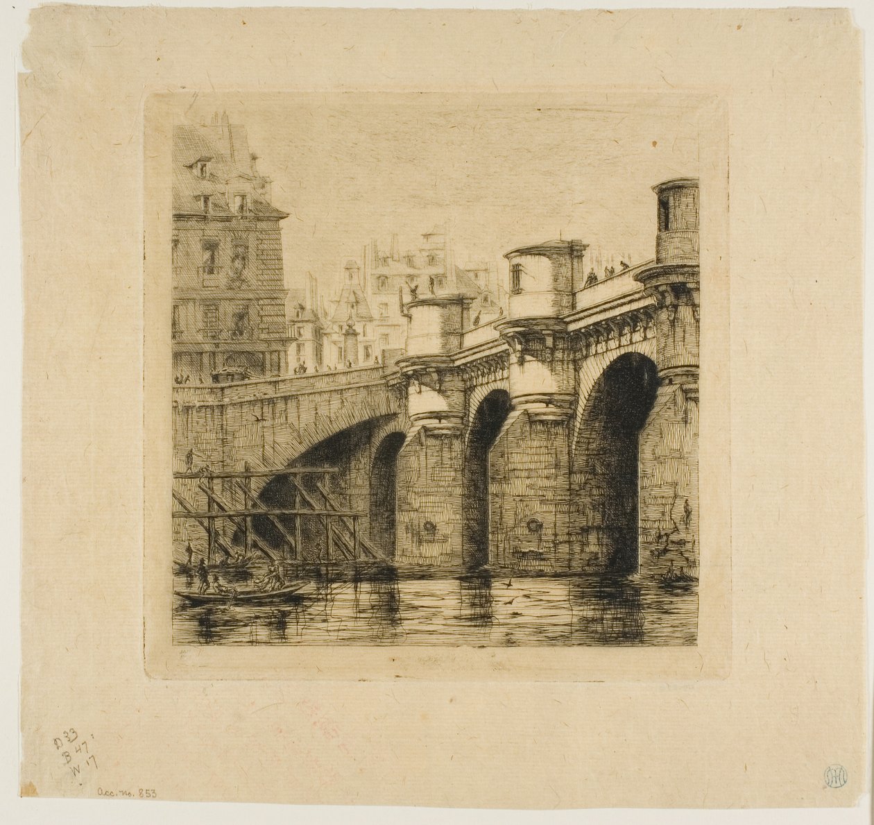 Pont Neuf, Paris av Charles Meryon
