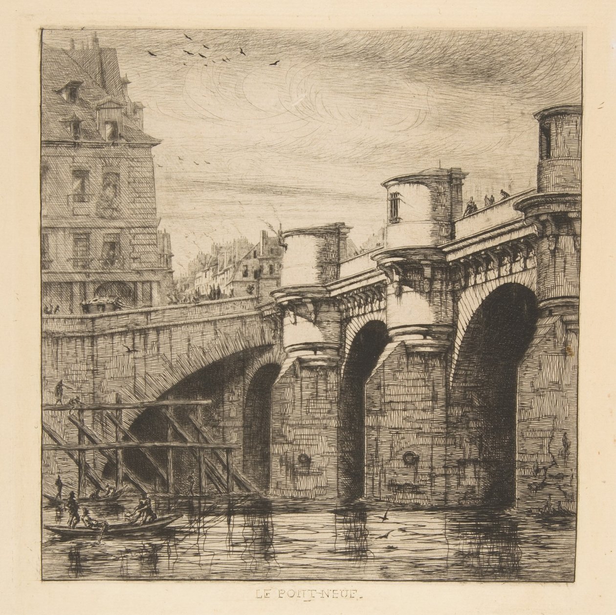 Pont Neuf, Paris av Charles Meryon