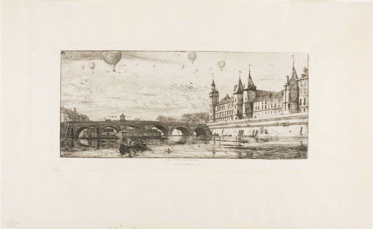 Pont au Change, Paris av Charles Meryon