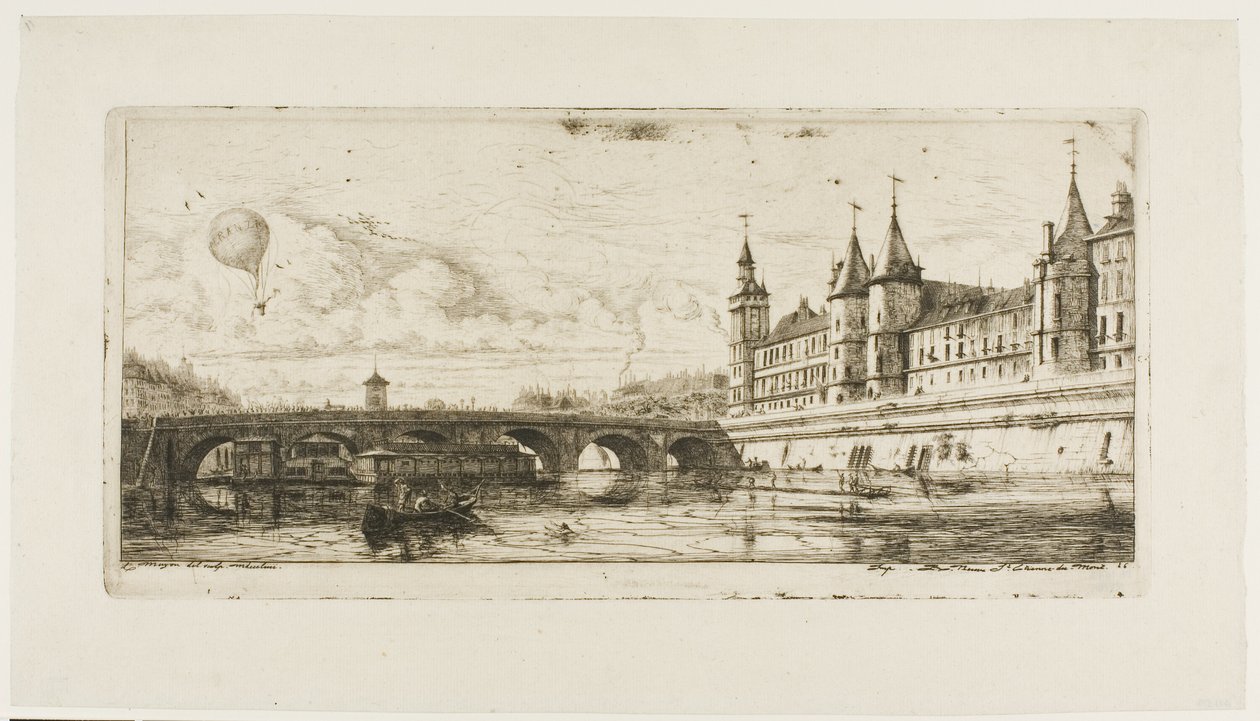 Pont au Change, Paris av Charles Meryon