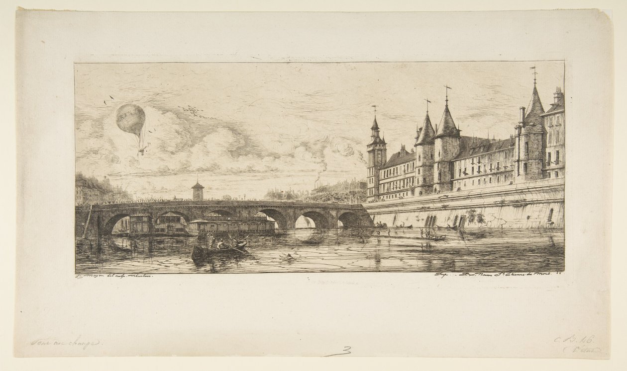 Pont-au-Change, Paris av Charles Meryon