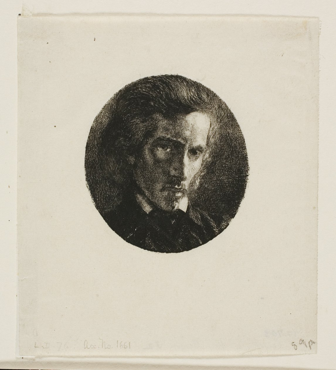 Portrett av Edmond de Courtives av Charles Meryon