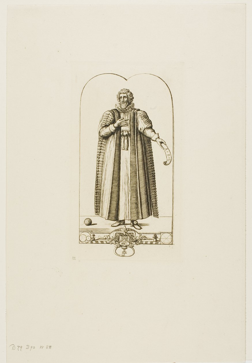 Portrett av François Viete av Charles Meryon