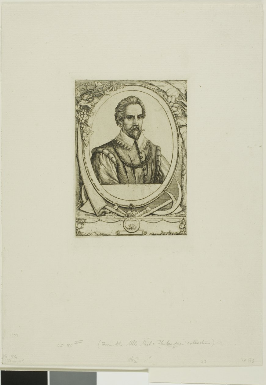 Portrett av René de Laudonnière Sablais (de Burdigale) av Charles Meryon