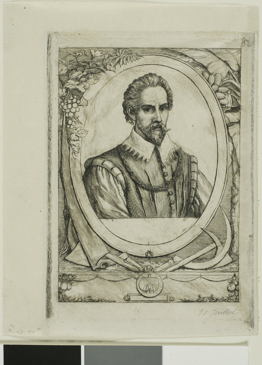 Portrett av René de Laudonnière Sablais (de Burdigale) av Charles Meryon