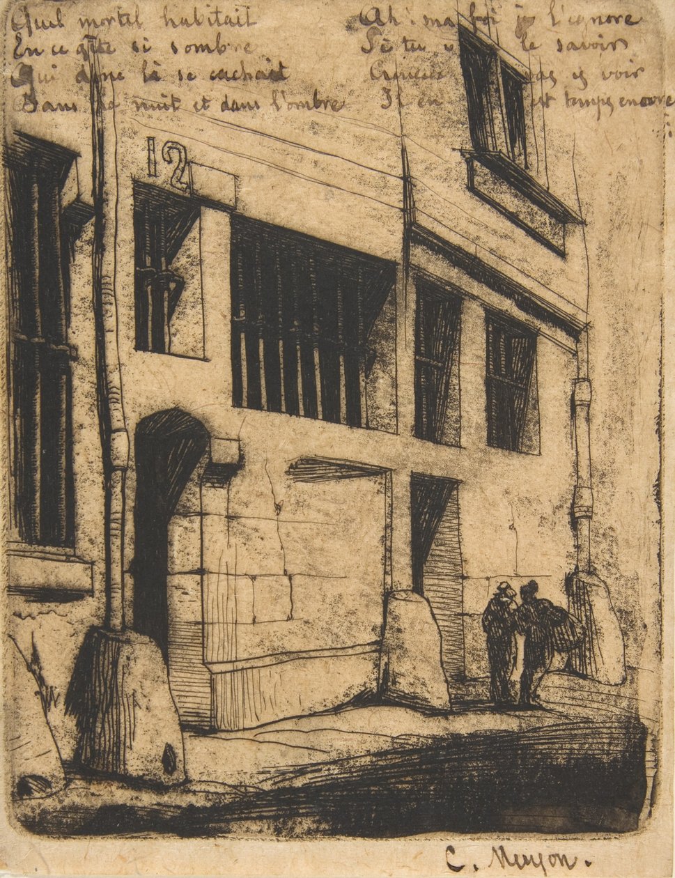 Rue des Bad Garçons, Paris, 1854. av Charles Meryon
