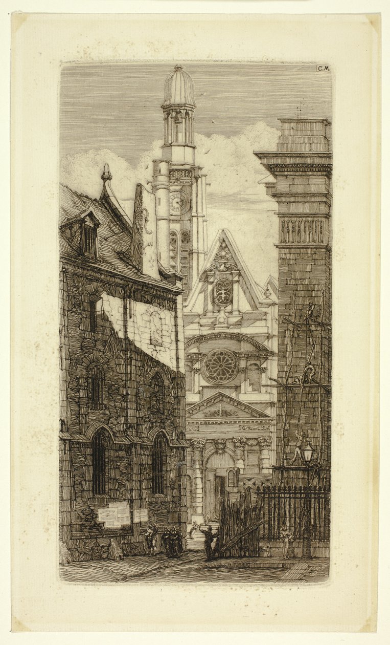 Saint-Etienne-du-Mont av Charles Meryon